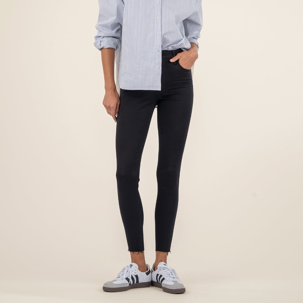 Kut from the Kloth Donna High Rise Ankle Skinny Size 4 / Black
